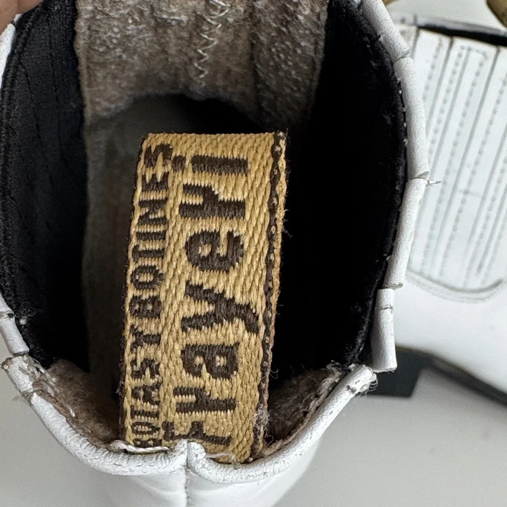 Harveys White Leather Boots